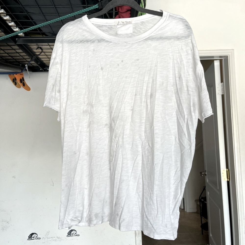 Free people cozy white shirt